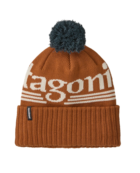 Patagonia Powder Town Beanie Cinnamon Brown - Brun mössa med tofs från Patagonia