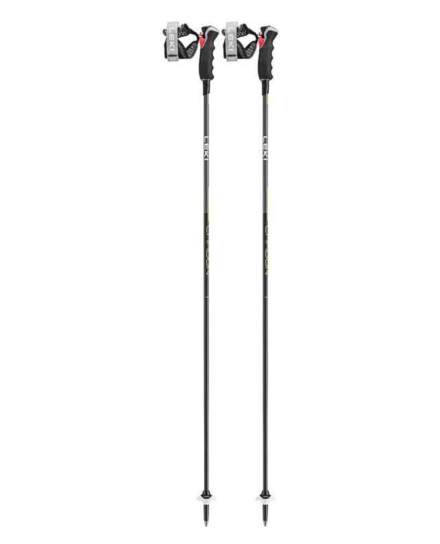 Leki Carbon 12 3D - Black / Dark Anthracite / Neon Yellow - Alpinstavar - Alpingaraget