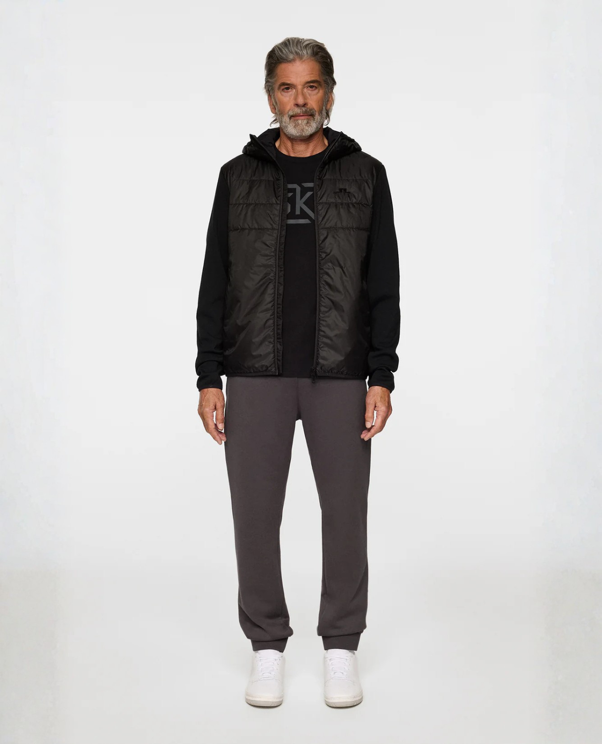 J.Lindeberg Men Gregory Hybrid Hood - Black