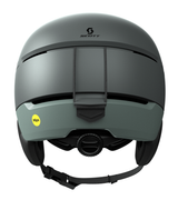 Baksidan på Scott Helmet Flow Mips i Douglas Green, visar JRAS justeringssystem för passform. Finns i storlek S-L. - Alpingaraget