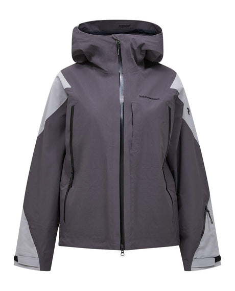 Peak Performance Ridge Ace Ski Jacket Women - Motion Grey/Lt Grey