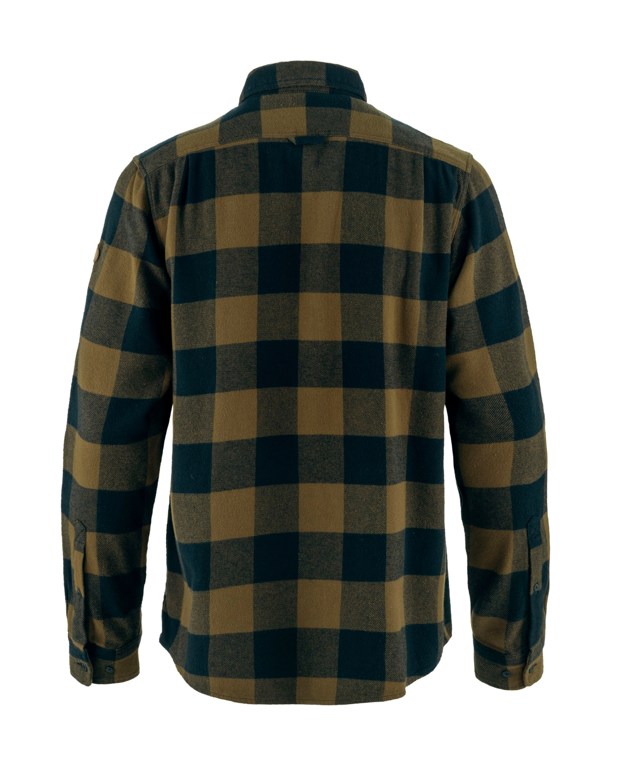 Fjällräven Övik Heavy Flannel Shirt Men - Wood Brown-Dark Navy - Alpingaraget