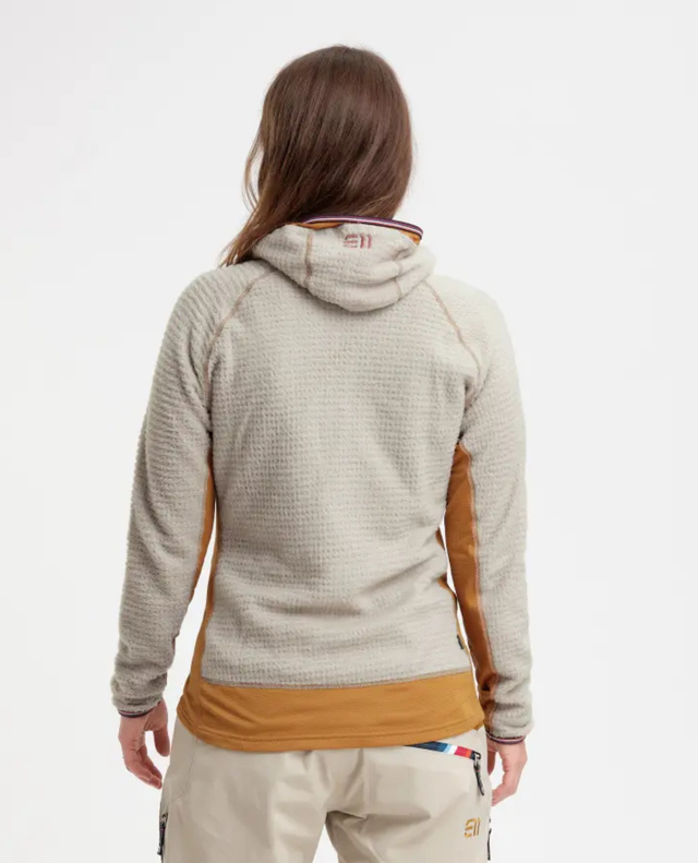 Elevenate Womens Vertical Hood - Ginger Beige - Alpingaraget