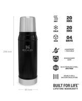 Stanley The Legendary Classic Bottle 0.75 L - Matte Black - Alpingaraget