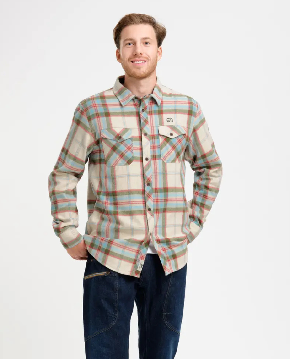 Elevenate Mens Cham Shirt - Ecru - Alpingaraget