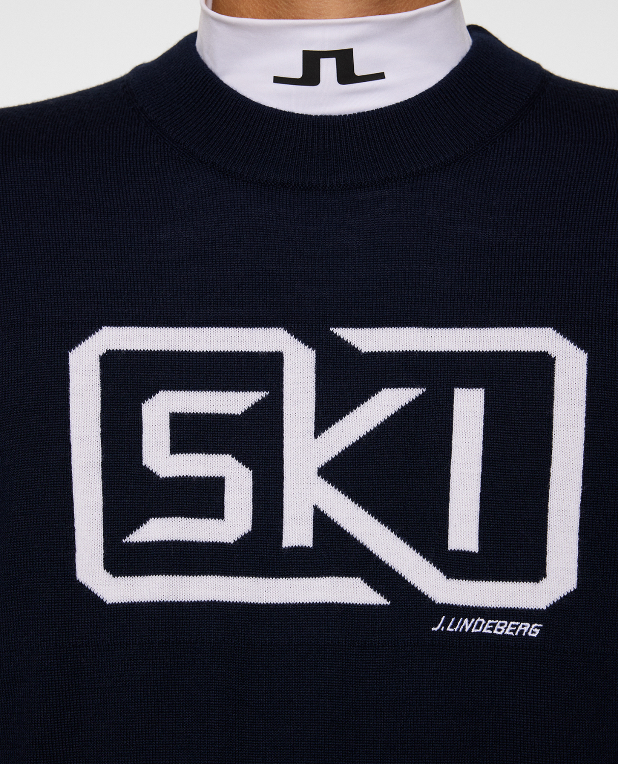 J.Lindeberg Men William Knitted Sweater - JL Navy