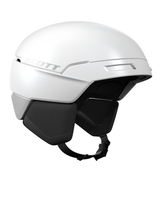 Scott Flow Mips skidhjälm i vitt. Hjälmen har ett justerbart passformssystem och är tillgänglig i storlekarna S, M och L.