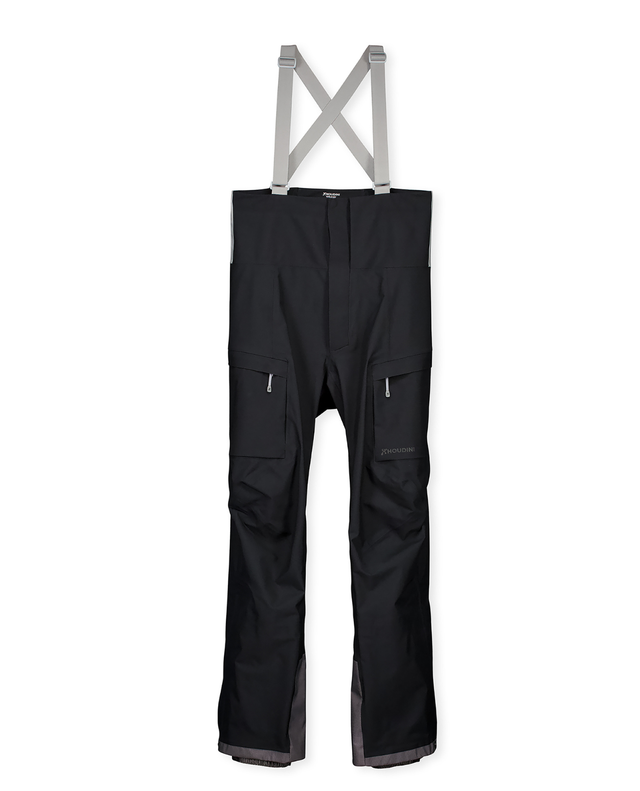 HOUDINI Womens Rollercoaster Bib Pants - True Black - Alpingaraget