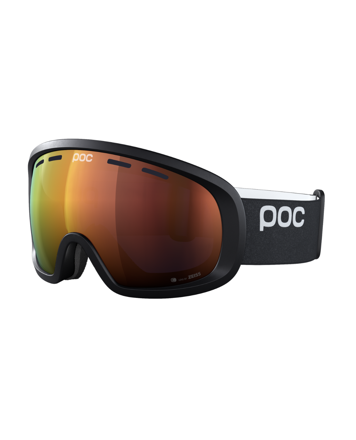 POC Fovea Mid - Uranium Black/Partly Sunny Orange