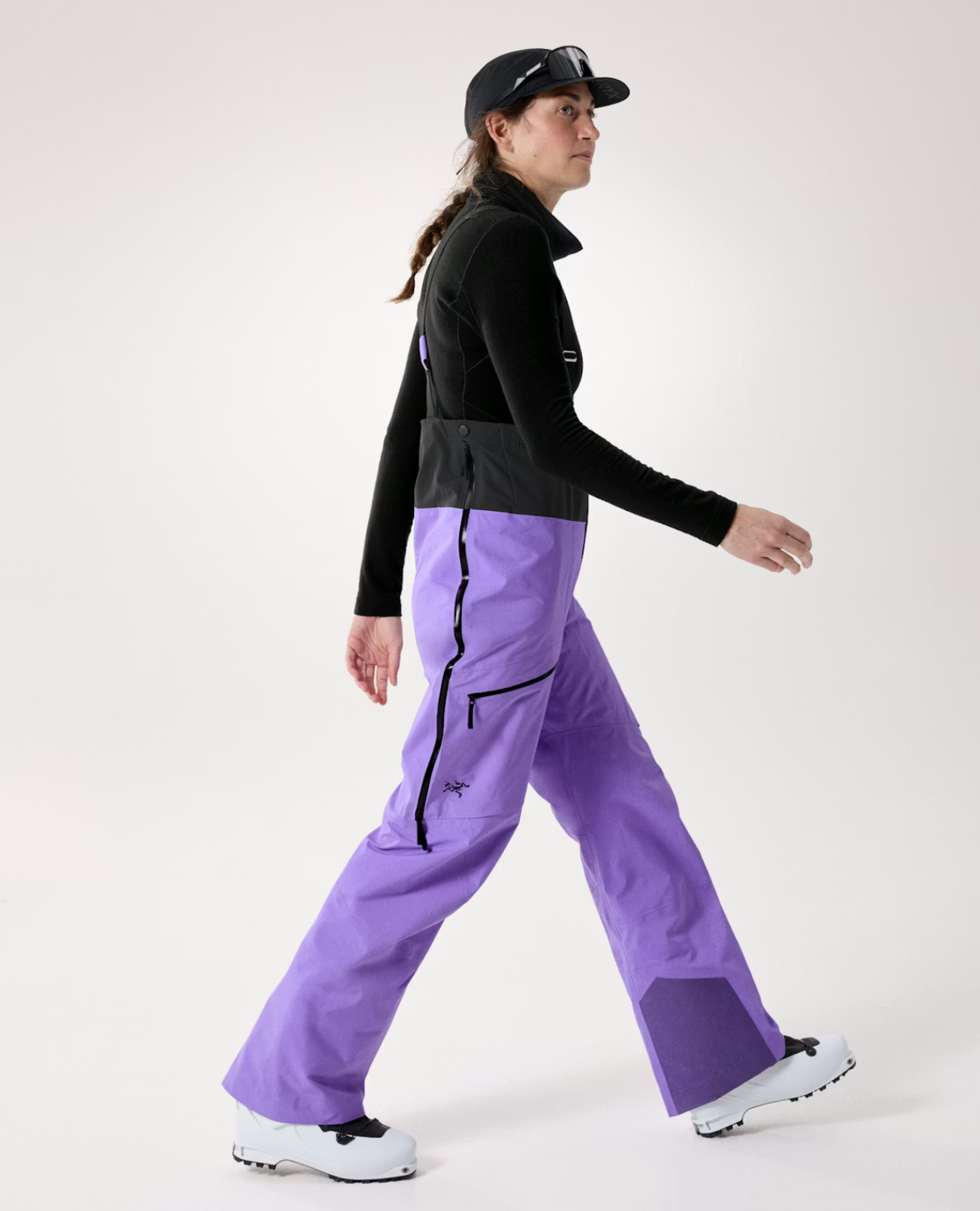 Arc'teryx Women Rush Bib Pant - Aster / Black - Alpingaraget