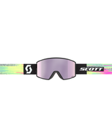 Scott Goggle React AMP - Black/Neon Yellow, Lavender Chrome S3 - Alpingaraget