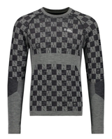 Mons Royale Mens Ascender Merino Long Sleeve - Dried Sage / Black