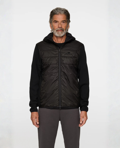 J.Lindeberg Men Gregory Hybrid Hood - Black - Alpingaraget