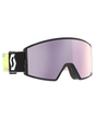 Scott Goggle React AMP - Black/Neon Yellow, Lavender Chrome S3 - Alpingaraget