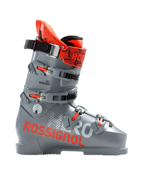 Rossignol HERO World Cup ZJ+ racepjäxa i färgen power grey med orangea detaljer
