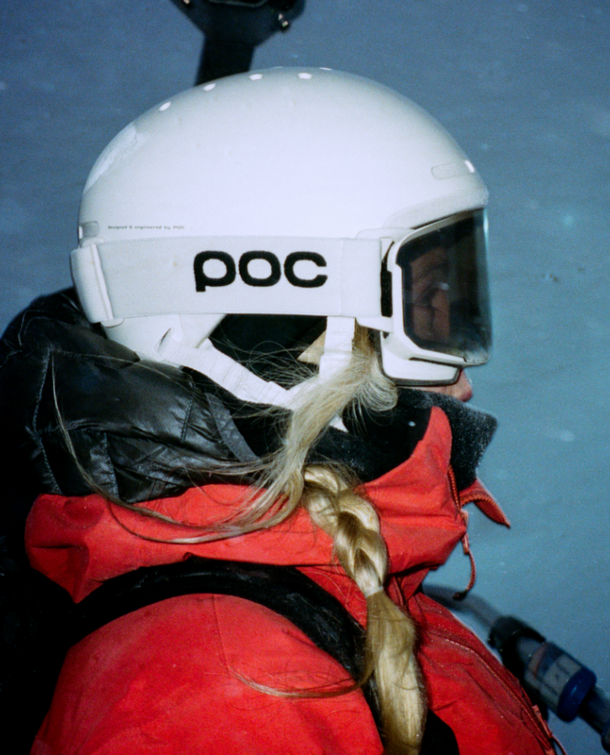 POC Nexal Mid - Hydrogen White/Partly Sunny Orange