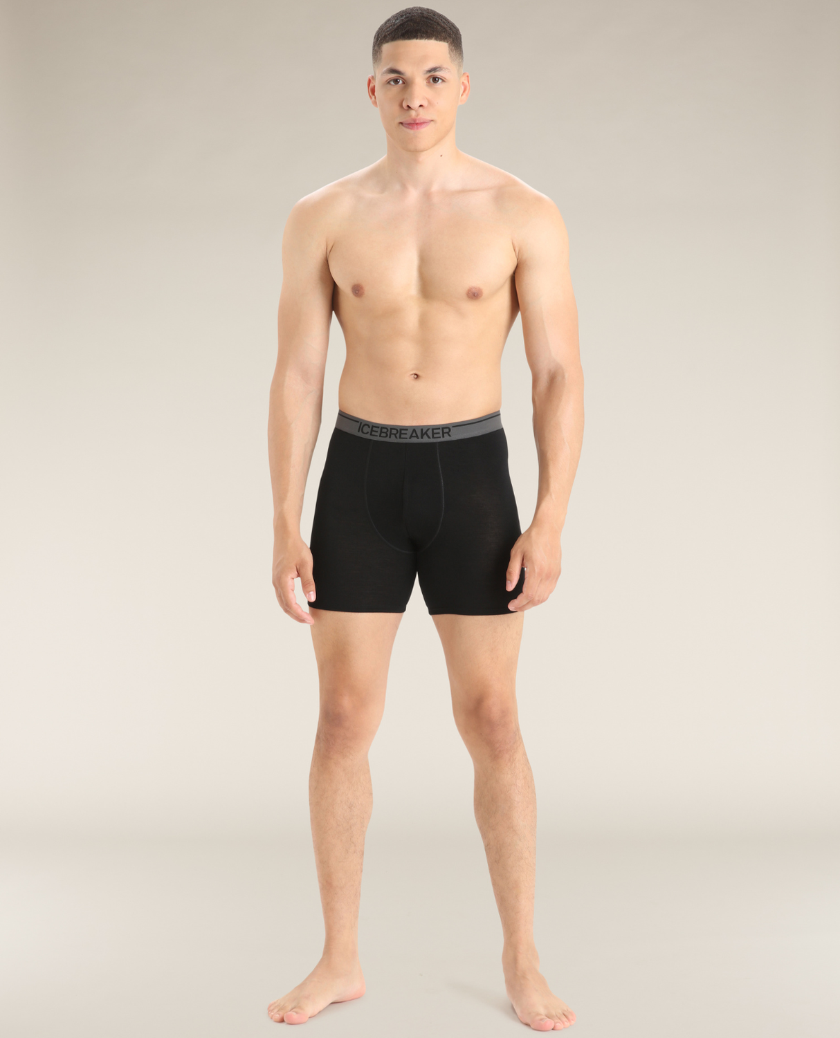 Icebreaker Men Merino 150 Anatomica Long Boxers - Black - Alpingaraget
