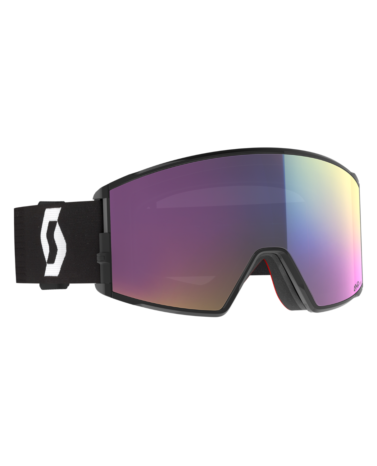 Scott Goggle React AMP - Mineral Black/White, Teal Chrome S2 - Alpingaraget