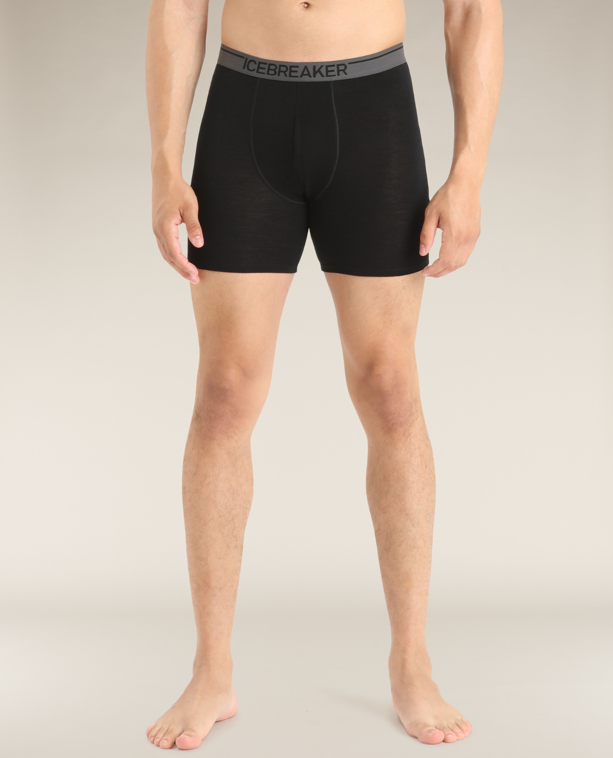 Icebreaker Men Merino 150 Anatomica Long Boxers - Black - Alpingaraget