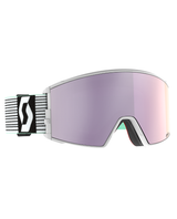 Scott Goggle React AMP - White/Mint Green, Lavender Chrome S3 - Alpingaraget