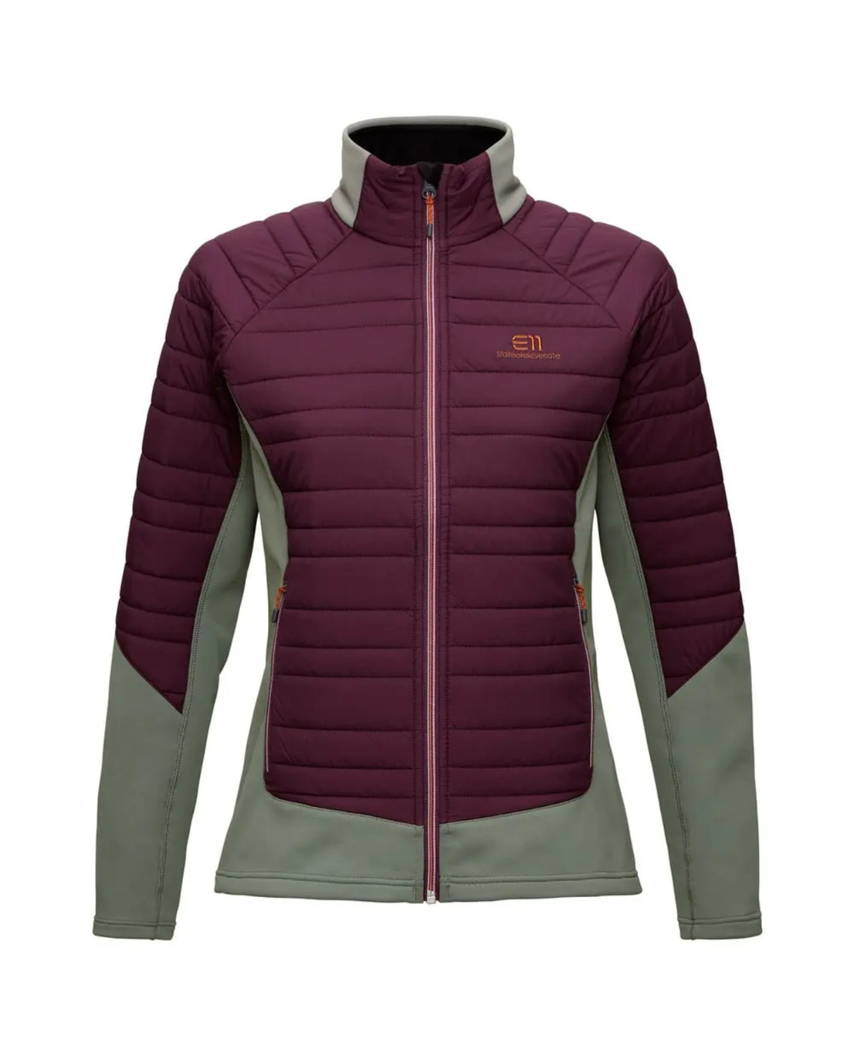 Elevenate Womens Fusion Stretch Jacket - Aubergine Blocked - Alpingaraget