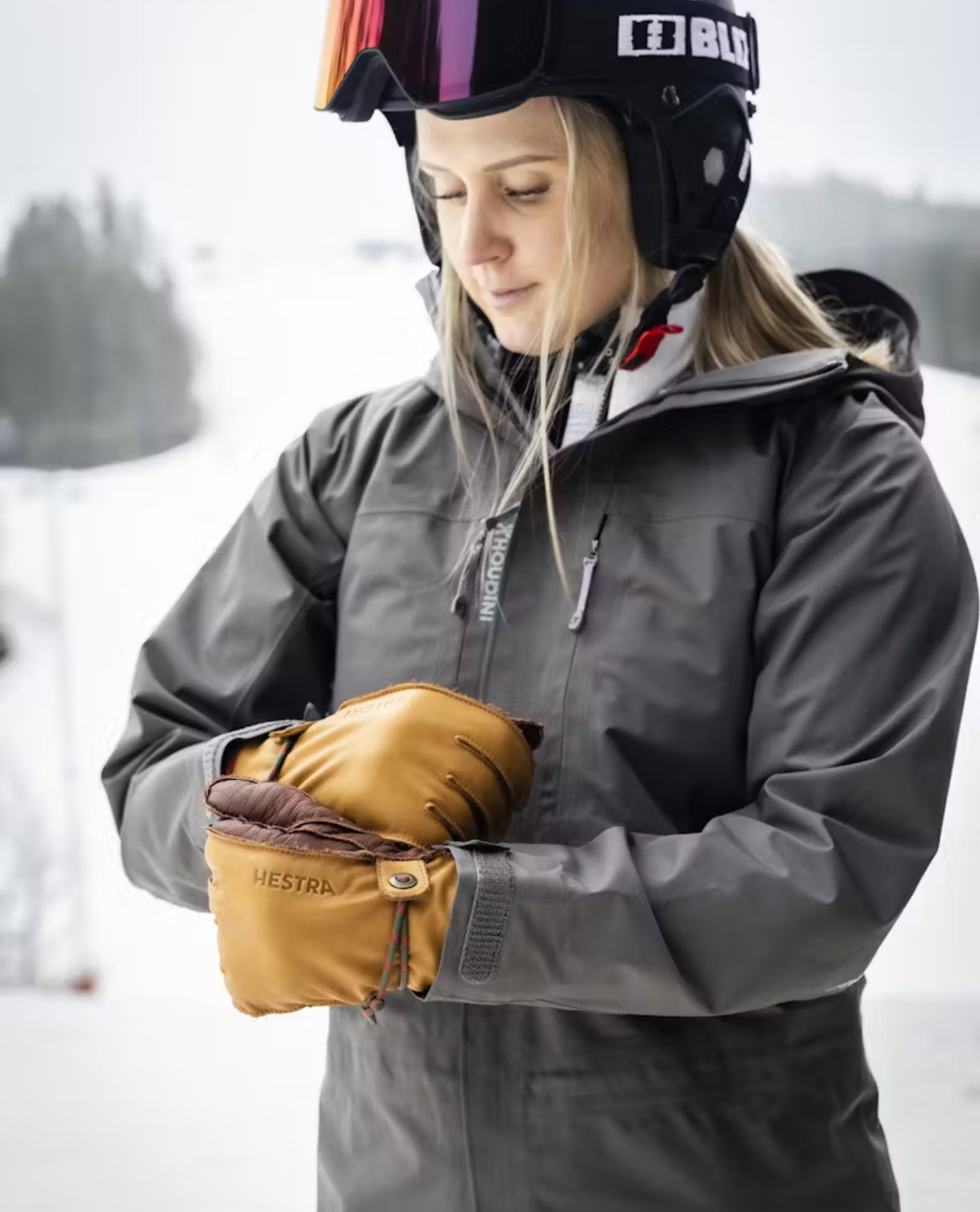 HESTRA Wakayama 5 Finger - Cork/Brown - Alpingaraget