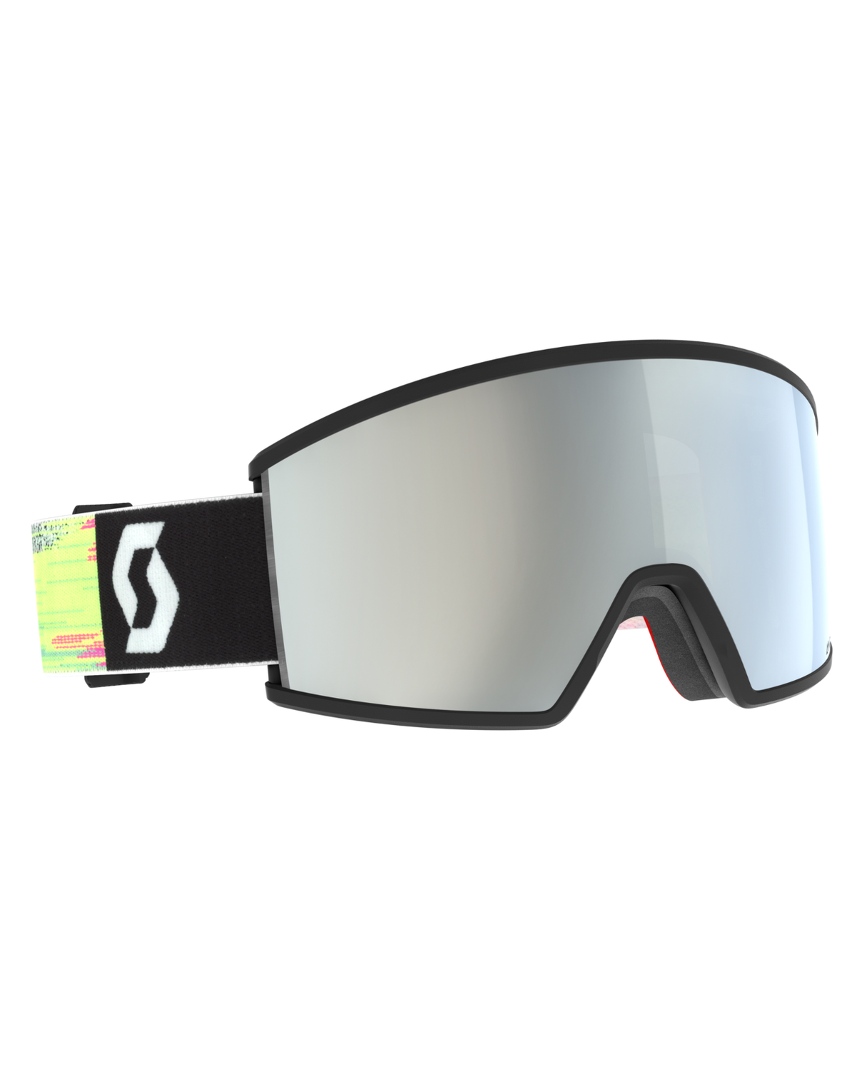 Scott Goggle Ambit AMP - Black/Neon Yellow, White Chrome S2 - Alpingaraget