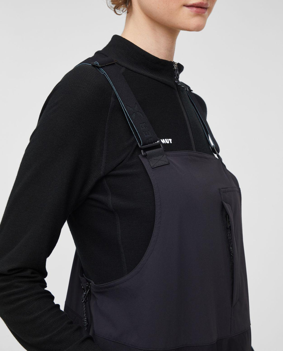 Mammut Eiger Free Pro HS Bib Pants Women - Svart skidbyxa med hängslen