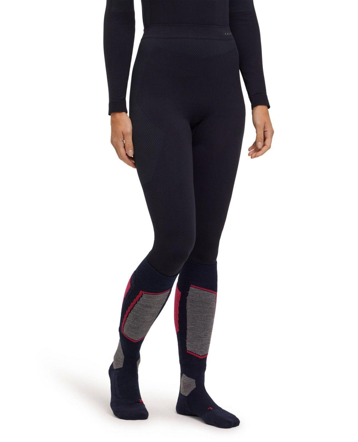 Falke Warm Long Tights Women - Svart damunderställ