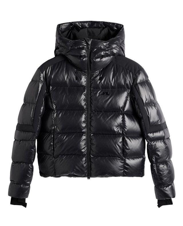 J.Lindeberg Nerina Down Jacket Dam Svart - Varm dunjacka för skidåkning från Alpingaraget.