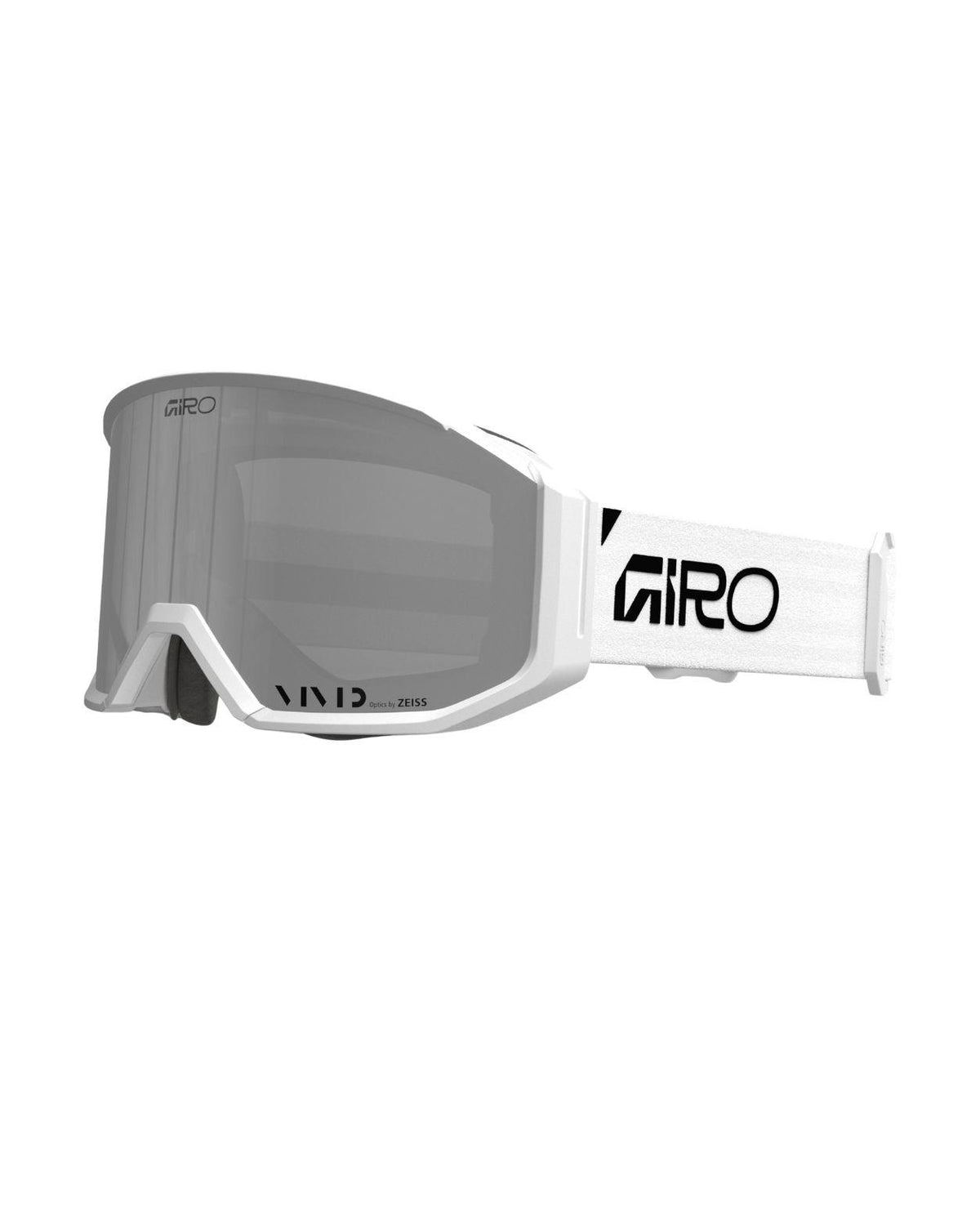 Giro Revolt Pro - White Wordmark skidglasögon med vit bågdesign och spegelglas från Alpingaraget