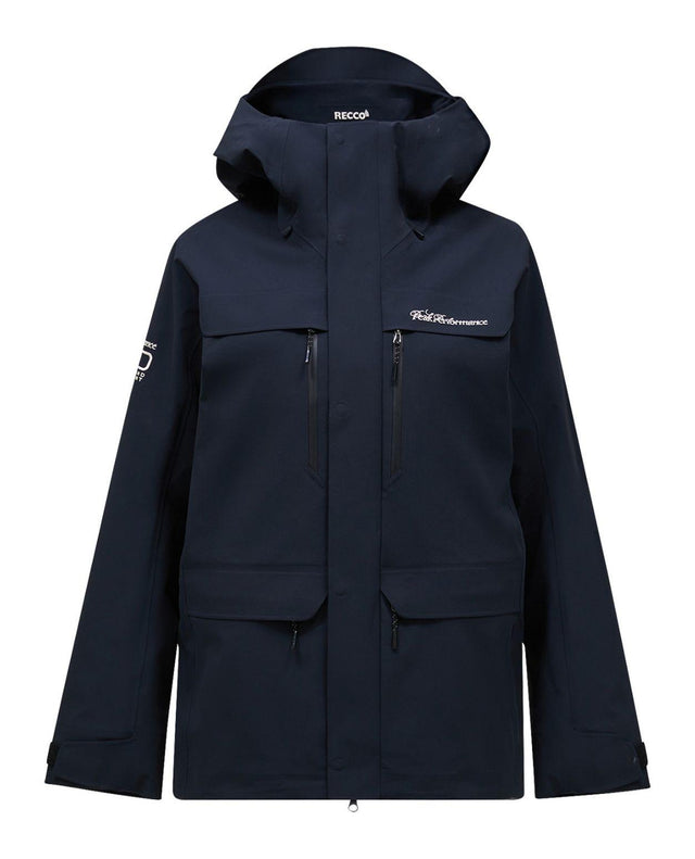 Peak Performance 40Y R&D Long Gore-Tex Shell Jacket Women - Svart skidjacka för dam