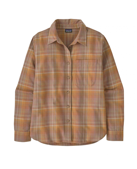 Patagonia LW Fjord Flannel Shirt Women i färgerna Ice Fall och Moonrise Taupe för damer.