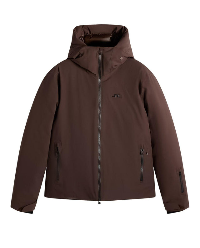 J.Lindeberg Oak Down Jacket Men Seal Brown - brun skidjacka för herrar