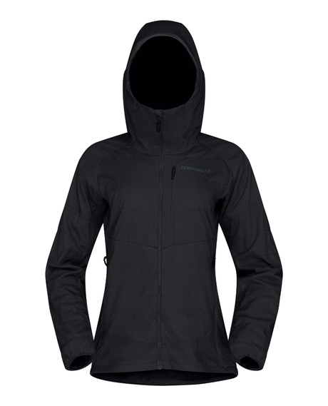 Norrøna Lyngen thermo100active Zip Hood Women - Caviar Black Svart