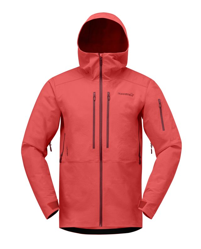 Norrøna Lofoten flex1 Jacket Men - Baked Apple - Röd skidjacka för herrar