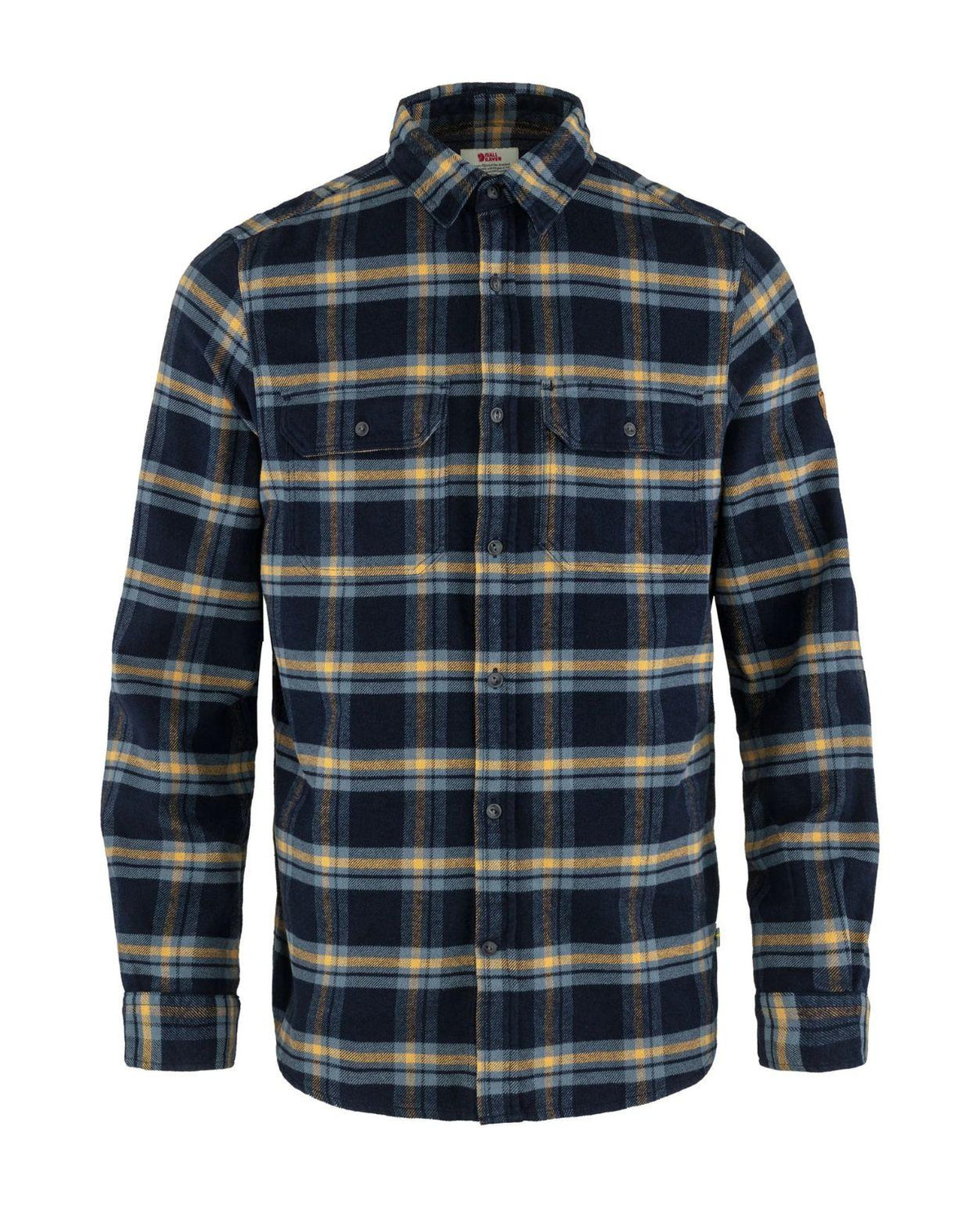 Fjällräven Övik Heavy Flannel Shirt Mörkblå flanellskjorta för herrar