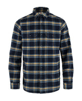 Fjällräven Övik Heavy Flannel Shirt Mörkblå flanellskjorta för herrar
