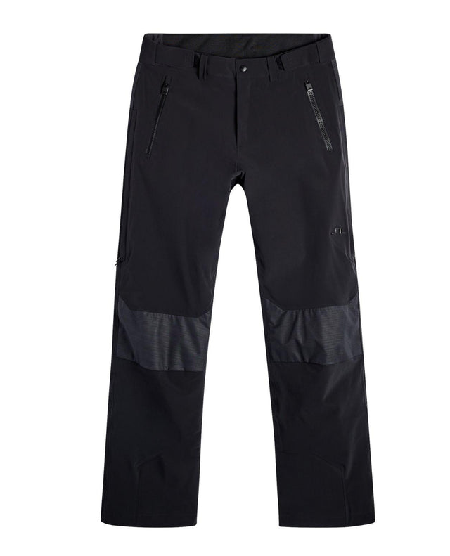 Svarta skidbyxor J.Lindeberg Whitman Pant Men med dragkedjor och knädetaljer.