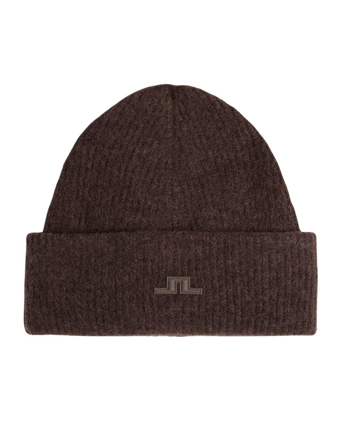 J.Lindeberg Monta Beanie i färgen Seal Brown - Brun mössa för skidåkare och vardag