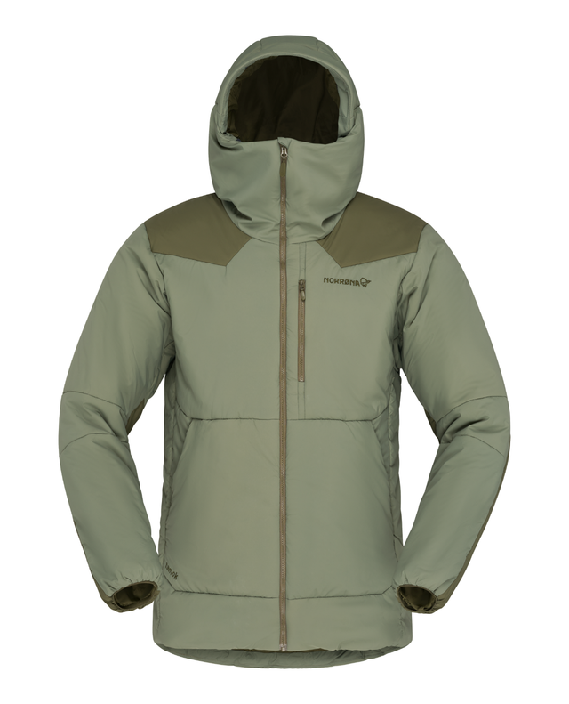 Norrøna Tamok thermo80 Zip Hood Men i färgen Olive Night/Deep Lichen Green för herr
