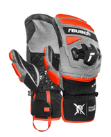 Reusch Worldcup Warrior GS Mitten - Black/Silver/Fluo Red - Alpingaraget