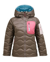 Peak Performance Helium Utility Down Hood Jacket Dam - Terrain Tan/Mountain Blush