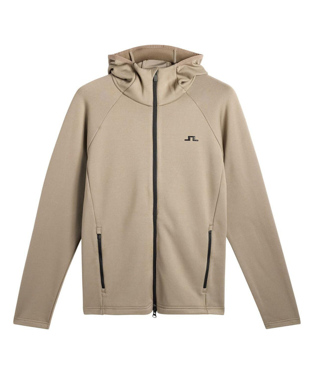 J.Lindeberg Pollock Polartec Hood Herr - Brindle brun