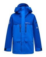 Peak Performance 40Y R&D Long Gore-Tex Shell Jacket Men i Ice Peak Blue och Island Blue.
