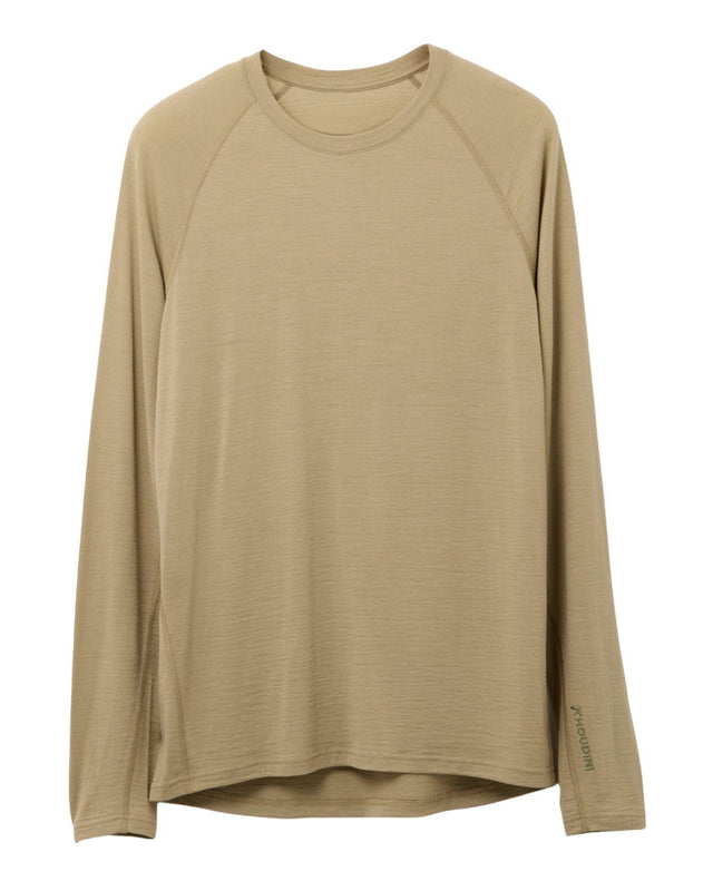 Houdini Puremerino Crew underställströja för herrar i färgen powder green.