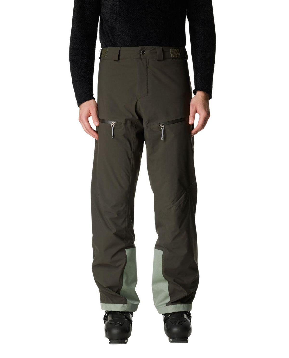 Houdini Ride Insulated Pants Men i färgen Green Illusion, gröna skidbyxor för herrar.