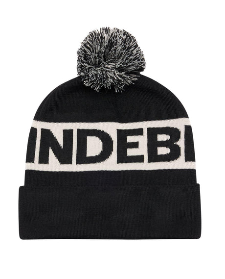 J.Lindeberg Tilo Beanie Unisex - Svart mössa med pompom