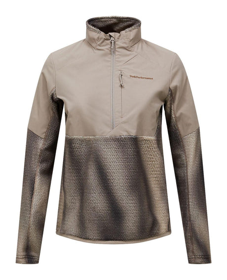 Peak Performance AOP Freelight Alpha Half Zip damjacka i färgen ray framifrån.