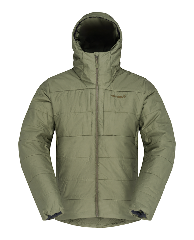Norrøna Femund thermo60 Zip Hood Men i färgen Olive Night - Mellanlager för herrar